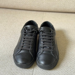 Saint Laurent Black Leather Andy Sneakers - Size 37.5