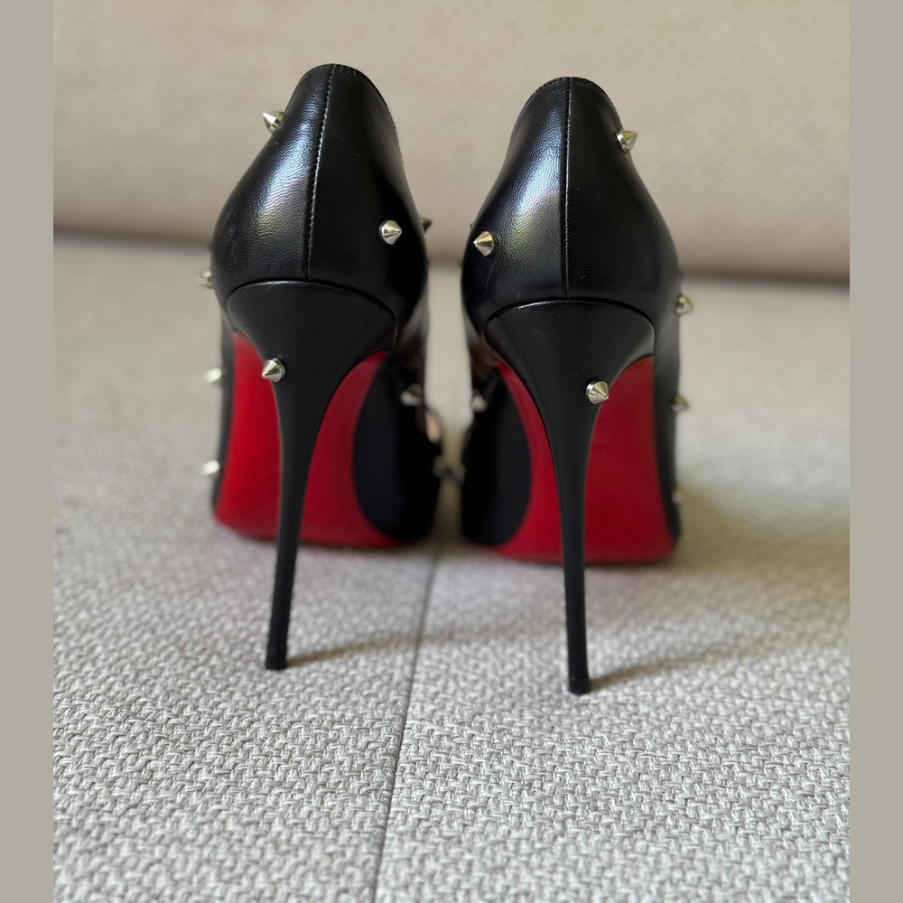 Christian Louboutin Black Degraspike 120 Pumps – Size 36.5