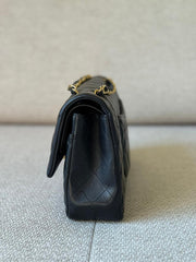 Chanel Black Medium Quilted Lambskin Double Flap Bag