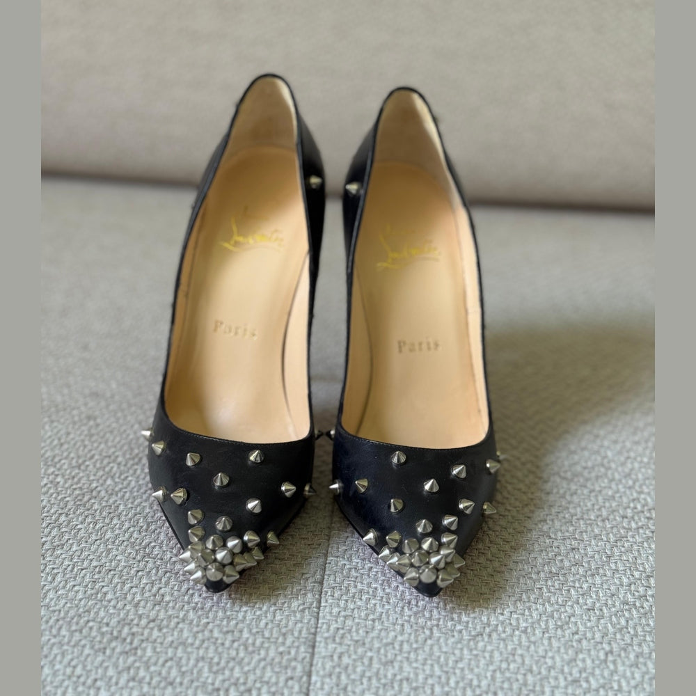Christian Louboutin Black Degraspike 120 Pumps – Size 36.5
