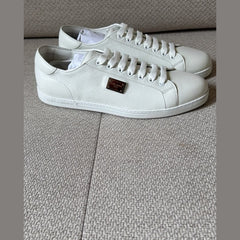 Dolce & Gabbana White Leather Saint Tropez Sneakers - Size 43