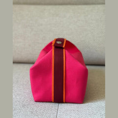Hermès Hibiscus Canvas Bride a Brac GM Case