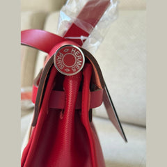 Hermès Red Herbag Zip 31 with PHW