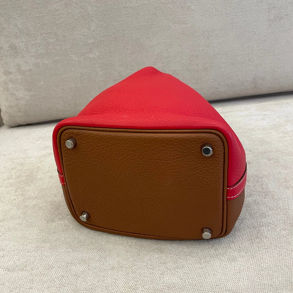 Hermès Bicolor Picotin 18 with PHW and Entrupy Certificate
