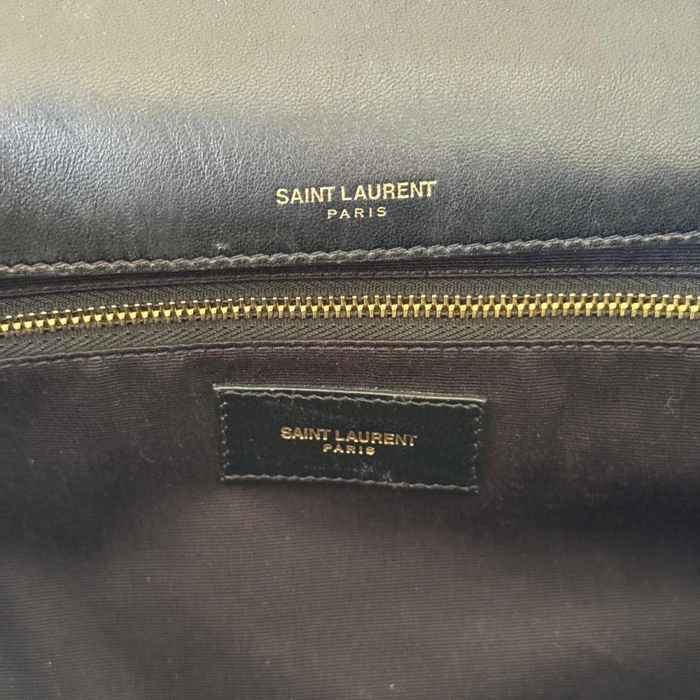 Saint Laurent Black Quilted Jamie Shoulder Bag