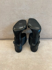 Louis Vuitton Drapy Mules in Black Leather - Size 37