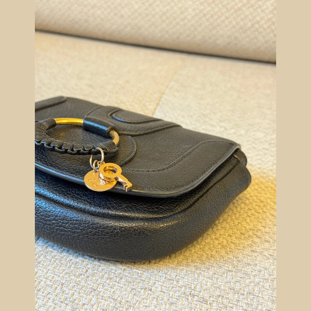 See by Chloé Black Leather Hana Small Crossbody Bag
