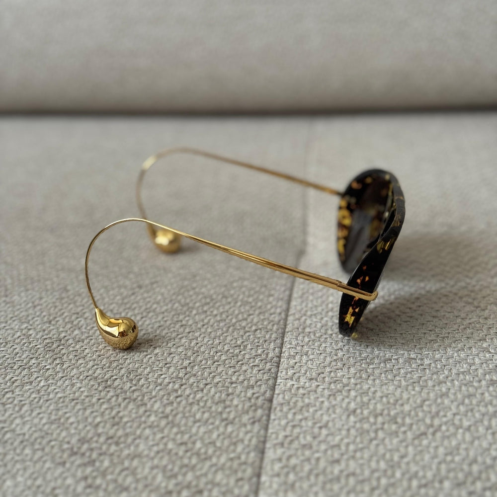 Bottega Veneta Aviator Drop Sunglasses