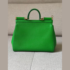 Dolce & Gabbana Green Miss Sicily Top Handle Bag