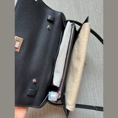 Hermès Kelly To Go Wallet Black Epsom Leather with Palladium Hardware