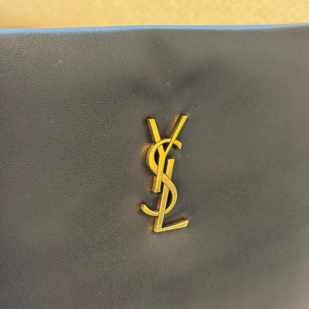 Saint Laurent Black Calypso Small Pouch