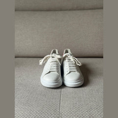 Alexander McQueen White Leather Oversized Sneakers - Size 40