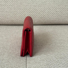Prada Diagramme Red Quilted Wallet on Chain