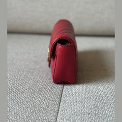 Gucci Red Super Mini GG Marmont Crossbody & Belt Bag