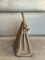 Hermès Kelly 32 Retourne Étoupe with Gold Hardware - Stamp D with Receipt