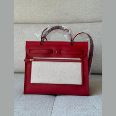 Hermès Red Herbag Zip 31 with PHW