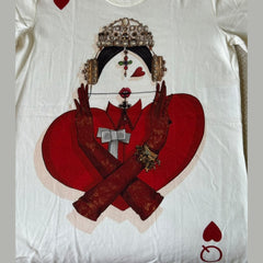 Dolce & Gabbana Queen of Hearts T-Shirt - Size 40