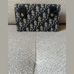 Christian Dior Blue Dior Oblique Jacquard Saddle Belt Pouch