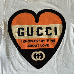 Gucci Oversized Sequin Love T-Shirt - Size XS