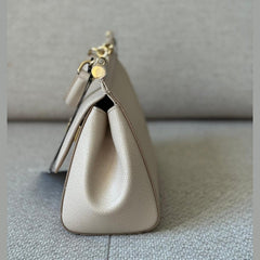 Dolce & Gabbana Beige Small Miss Sicily Top Handle with Strap