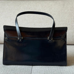 Christian Dior Black Saddle Flap Shoulder Bag