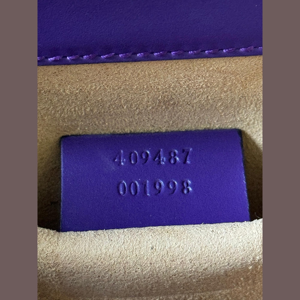 Gucci Purple GG Padlock Shoulder Bag