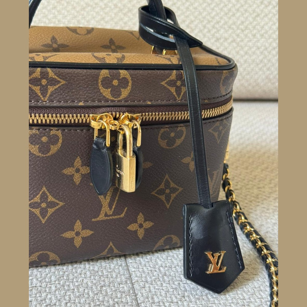 Louis Vuitton Monogram Vanity Bag PM with Strap