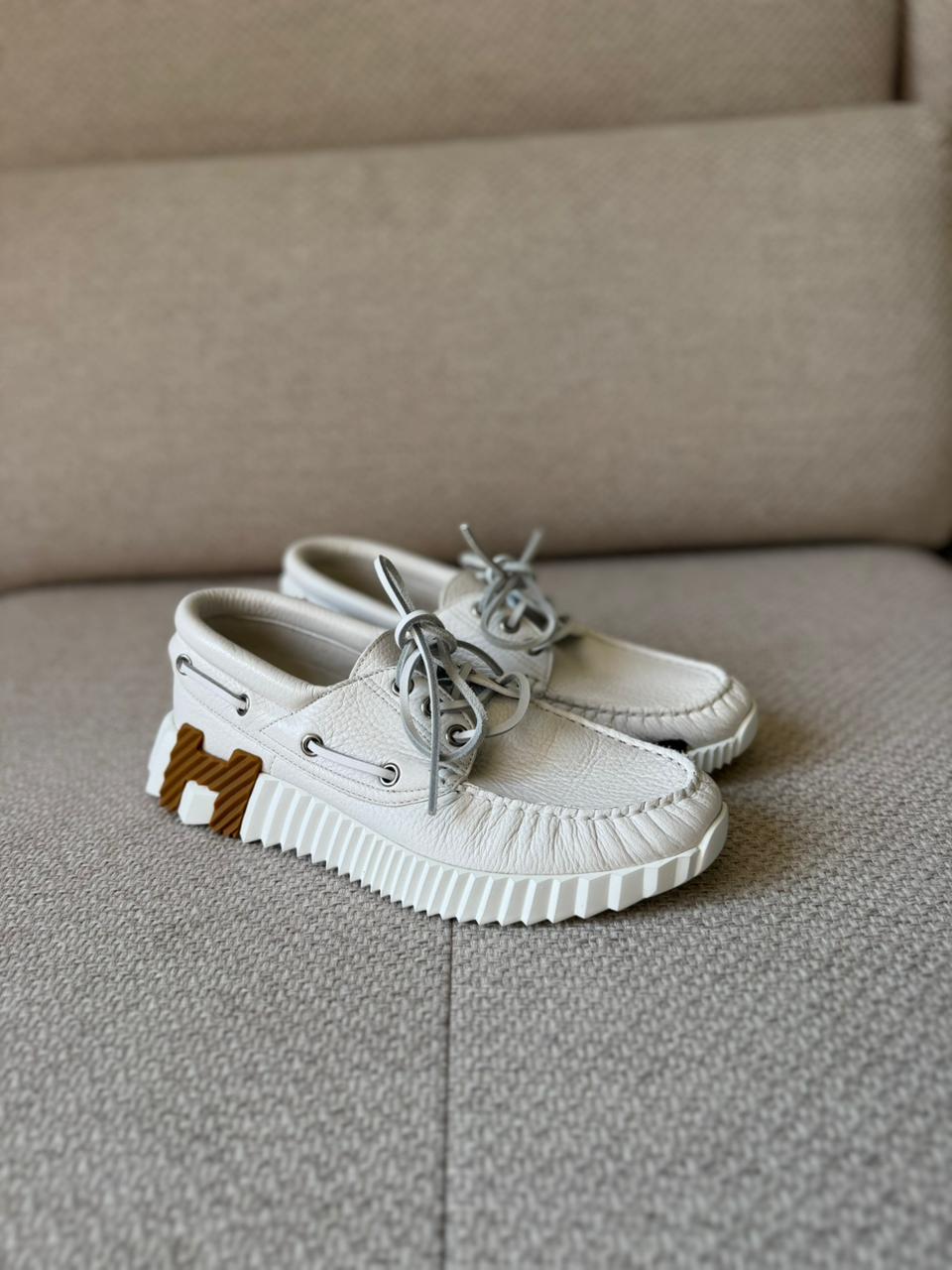 Hermès White Ketch Sneakers - Size 38