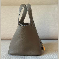 Hermès Etoupe Picotin Lock 18 with Gold Hardware - Stamp K