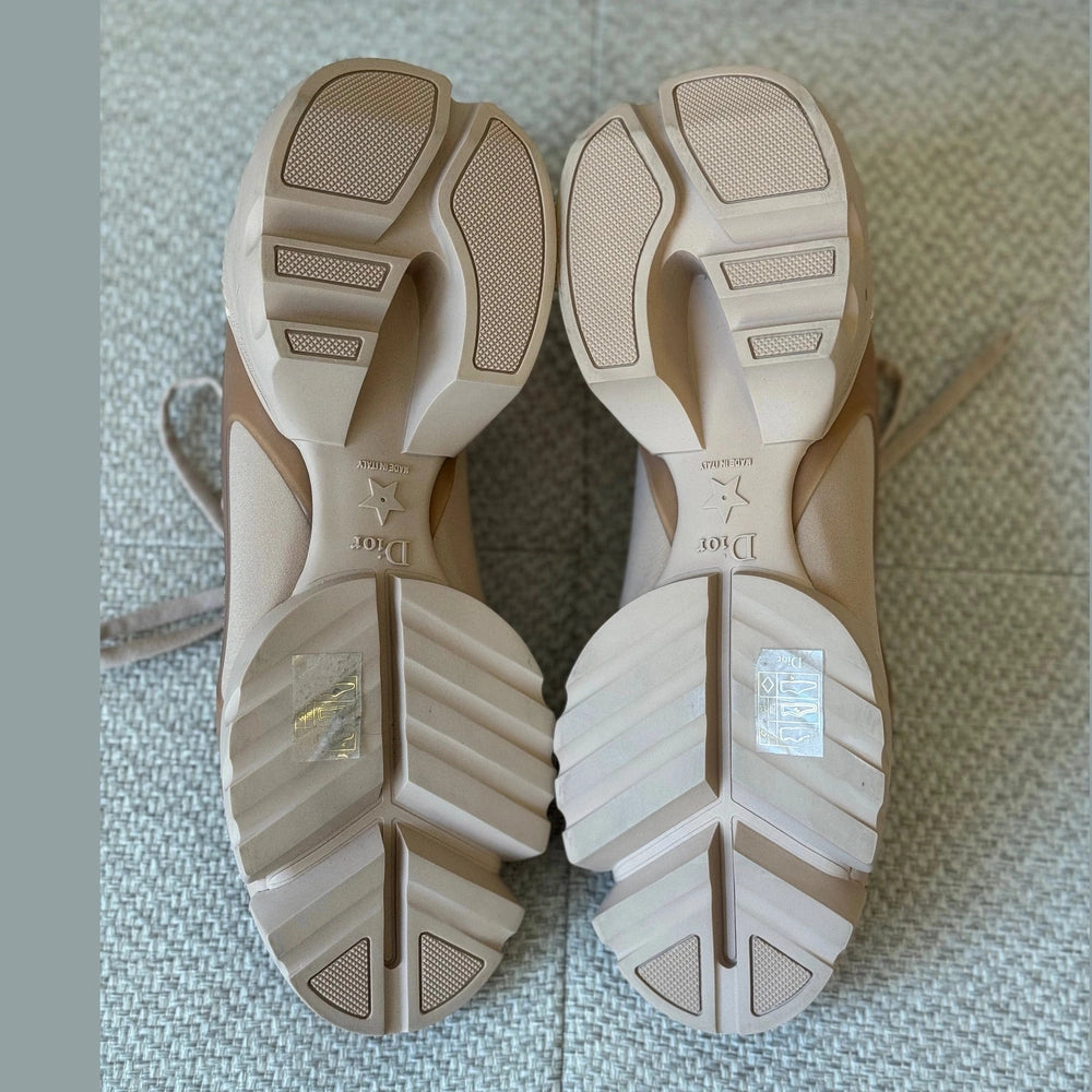 Christian Dior Nude Beige D-Connect Sneakers - Size 40½