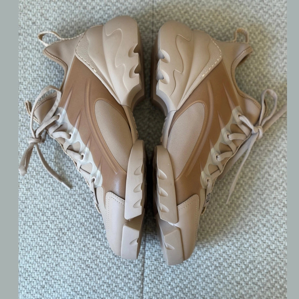 Christian Dior Nude Beige D-Connect Sneakers - Size 40½