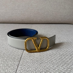 Valentino V Logo Reversible Belt - Size 75