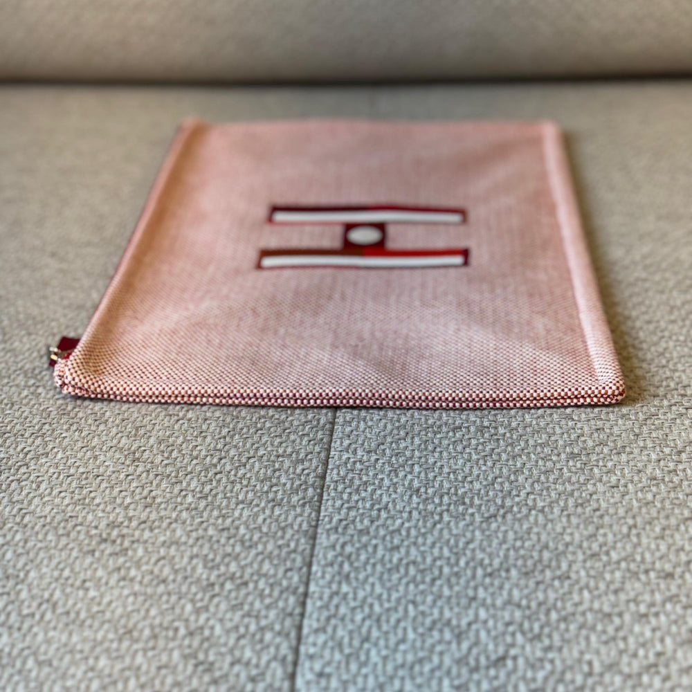 Hermès Large Faubourg Corner Case Orange/Framboise