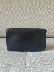 Fendi Roma Black Leather Wallet On a Chain