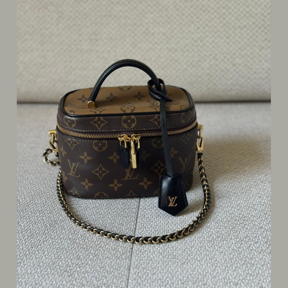 Louis Vuitton Monogram Vanity Bag PM with Strap