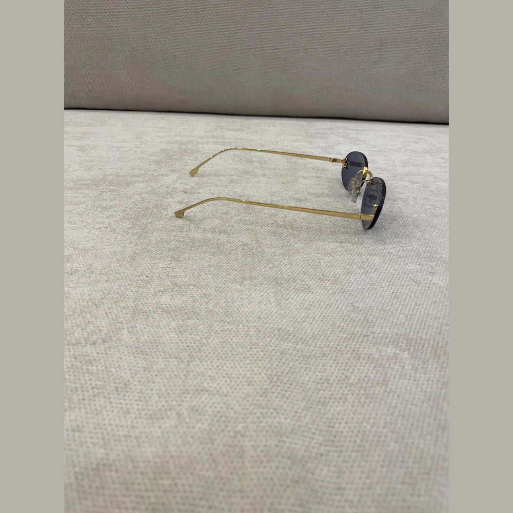 Fendi First Crystal Blue Lens Sunglasses