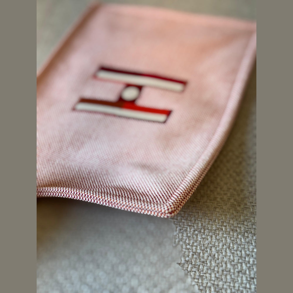 Hermès Large Faubourg Corner Case Orange/Framboise