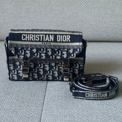 Christian Dior Oblique Small Diorcamp Bag with Strap