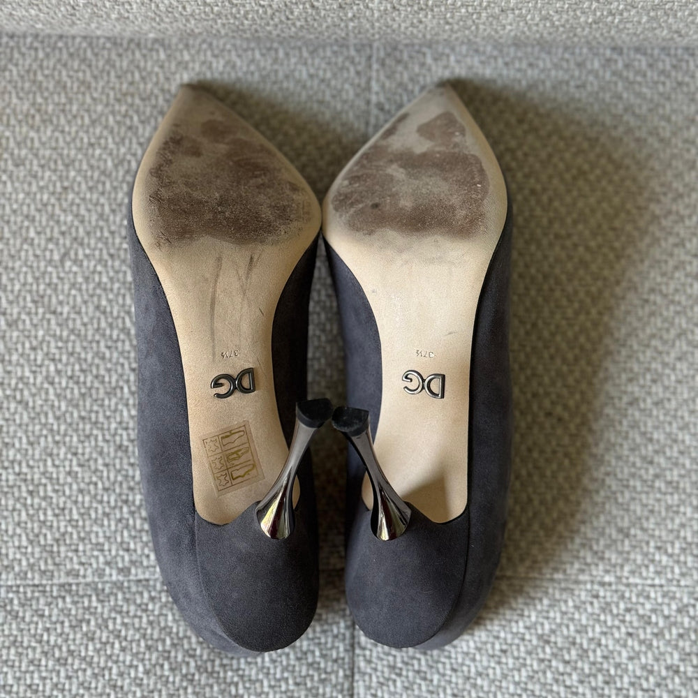 Dolce & Gabbana Grey Suede Pumps - Size 37.5