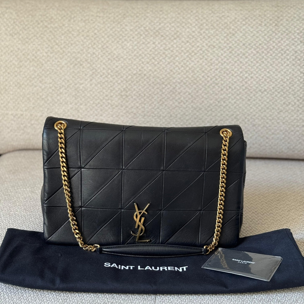 Saint Laurent Black Quilted Jamie Shoulder Bag