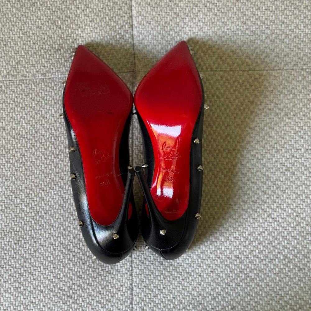 Christian Louboutin Black Degraspike 120 Pumps – Size 36.5