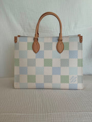 Louis Vuitton Damier Azur OnTheGo MM Shoulder Bag
