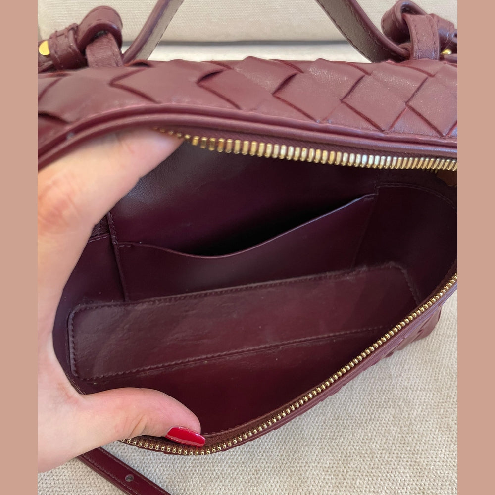 Bottega Veneta Burgundy Bang Bang Vanity Bag