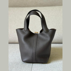 Hermès Ébene Picotin 18 with GHW - Stamp K