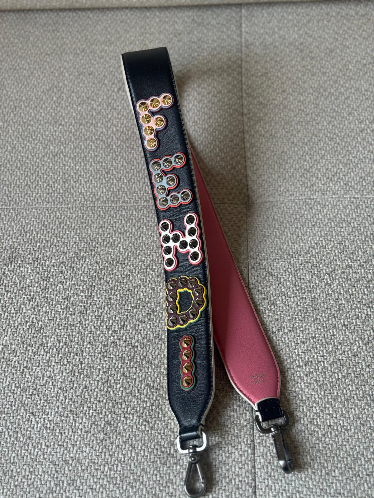 Fendi Black Studded Strap