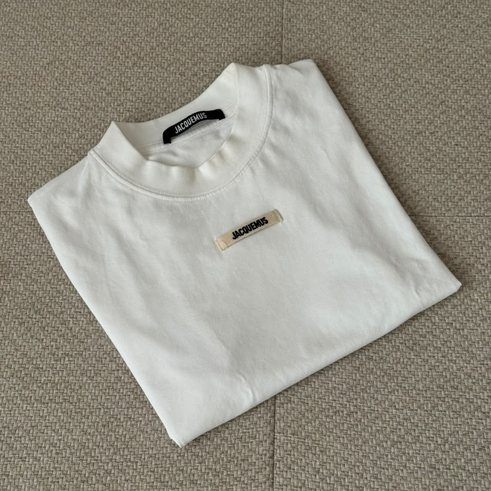 Jacquemus White "Gros Grain" T-shirt - Size S