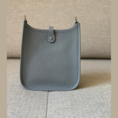 Hermès Mini Evelyne Gris Pantin with PHW - Stamp K