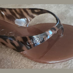 Chloé Brown Jelly Sandals - Size 38