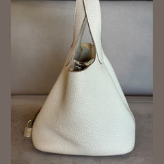 Hermès Gris Pale Picotin with PHW