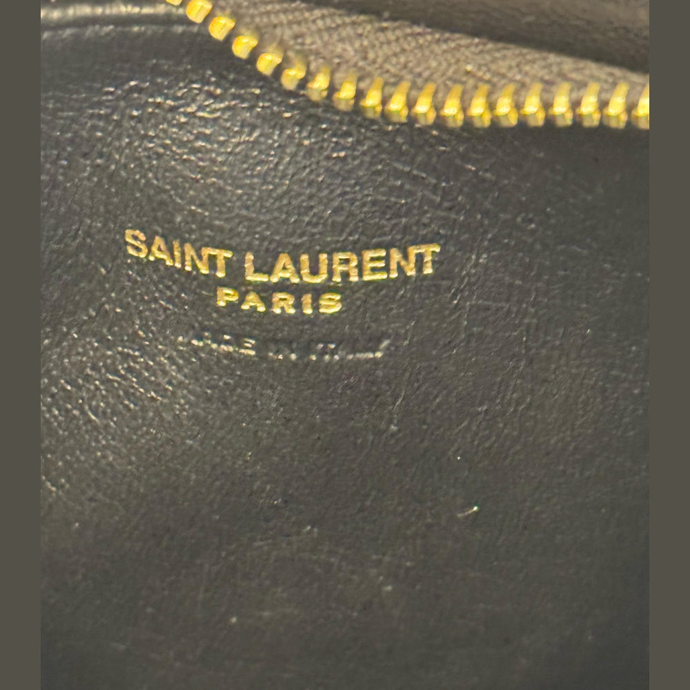 Saint Laurent Black Calypso Small Pouch